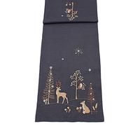Peggy Wilkins Bolderwood Embroidered Table Runner 14” x 75”