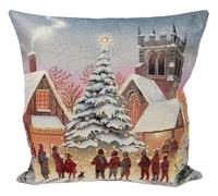 Peggy Wilkins Christmas Choir Tapestry Style Complete Cushion - 45cm x 45cm