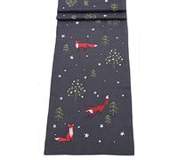 Peggy Wilkins Reynard Embroidered Foxes Table Runner 14”x 75”