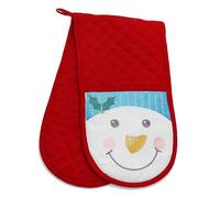 Peggy Wilkins Snowman Double Oven Glove Multi