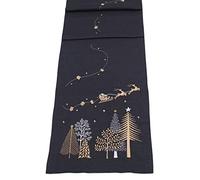 Peggy Wilkins Textiles Christmas Eve Flight Embroidered Table Runner 14'' x 75'' (PW-5682/580/112)