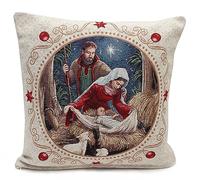 Peggy Wilkins Textiles Nativity Christmas Scene Tapestry Complete Cushion - 45cm x 45cm