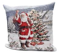 Peggy Wilkins Textiles Saint Nicholas Christmas Tapestry Cushion - 18" x 18"