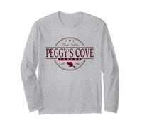 Peggy's Cove Canada - Peggy's Cove Nova Scotia Canada Label Long Sleeve T-Shirt