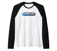 Peggy's Cove Nova Scotia Logo Emblem - Peggy's Cove Canada Raglan Baseball Tee