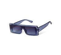 PEGH Square Sunglasses Flat Top Retro Rectangle Gradient Shades Chunky Y2K Unisex Frame Glasses for Women Men, Dark Blue/Blue, 50mm,143mm