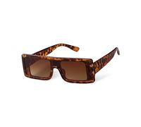 PEGH Square Sunglasses Flat Top Retro Rectangle Gradient Shades Chunky Y2K Unisex Frame Glasses for Women Men, Brown Tortoise/Brown, 50mm,143mm