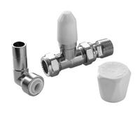 Pegler Yorkshire Mercia Straight Lockshield With 15 X 10mm Elbow 647081