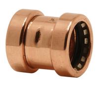 Pegler Yorkshire Tectite Push-Fit Straight Copper Connector, (D)15mm X (L)35mm