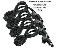 Pegly 6ft Extension Cable cord For Nintendo Gamecube Classic Remote Controller Package of 4
