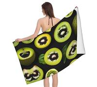 PEGQCVAM Green Kiwi Bath Towel. Super Soft, Absorbent, Quick Drying, Fade Resistant, Elegant Design, Perfect for Home Spa.