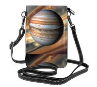 Pegqcvam Jupiter Landscape Small Cell Phone Purse, Floral Print Crossbody Bag, Pu Leather Mini Wallet With Shoulder Strap, Secure Magnetic Closure.