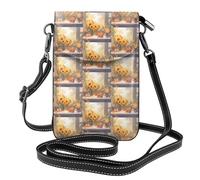 Pegqcvam Sunflowers Under The Windowsill Small Cell Phone Purse, Floral Print Crossbody Bag, Pu Leather Mini Wallet With Shoulder Strap, Secure Magnetic Closure.