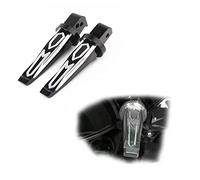 Pegs Accessories For TMAX T-MAX Tech Max 560 530 500 TMAX560 TMAX530 Motorcycle Accessories Rear Passenger Footrest Foot Peg Pedal(Black- Silver)