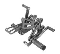 Pegs Accessories Motorcycle CNC Adjustable Foot Pegs Pedals Rests For KAWASAKI Ninja ZX6R ZX9R ZX 6R 9R 1998 1999 2000 2001 2002 ZZR600 ZZR 600 1998-2003(Titanium)