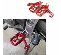 Pegs Accessories Motorcycle Footpeg Foot Pegs Pedal For CRF450X 2005-2018 2019 2020 2021 2022 2023 Extender Wide Fat Footrest Accessories(Black- Silver)