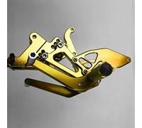 Pegs Accessories Motorcycle Pedal CNC Foot Pegs Footpeg Rear Brake Shift Adjusting Set For Y-AMAHA YZF R6 YZFR6 2003 2004 2005(Gold)
