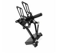 Pegs Accessories Motorcycle Rear Set Footrest Foot Peg For MV Agusta F4 / 1000 1998-2005 2006 2007 2008 2009 Adjustable Aluminum Rearset Footpeg(Black- Silver)