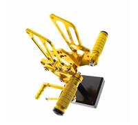 Pegs Accessories Motorcycle Rear Set Footrest Foot Peg For MV Agusta F4 / 1000 1998-2005 2006 2007 2008 2009 Adjustable Aluminum Rearset Footpeg(Yellow)
