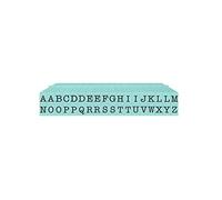 PEGZ Alphabet Stamps American Typewriter Uppercase 3/16" Small Size 36 Pc.
