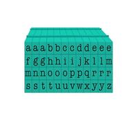 PEGZ® V2 Alphabet Stamps Clickable - Connectable American Typewriter Font (Lowercase 50 pc Medium Size)