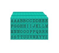 PEGZ® V2 Alphabet Stamps Clickable - Connectable American Typewriter Font (Uppercase 50 pc Medium Size)