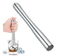 pegzherx Professional Drink Muddler Fruit Ice Crusher Bar Tools Stainless Steel Muddler Bar Tools for Mint and Other Fruit Based Drinks