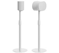 PEGZONE Speaker Stands Pair for Sonos Era 100 and Era 300, Height-Adjustable from 26.9"-42", Cable Management, 11lbs Capacity, Speaker Stands Compatible with Sonos Era 300,White