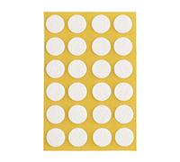 peha 2910000V-ER11 Self-Adhesive Scratch Protection Glue for Vases and Decorative Objects 24-Pieces, 11 mm Diameter, White, 11 x 1 mm