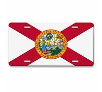 Pehede License Plate State of Florida Flag License Plates for Front of Car 6X12 Inch