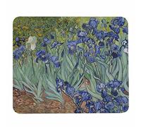 Pehede Mouse pad with Anti-Slip Rubber Base, Easy Gliding,Computer Mouse Mat for Computers, Laptop, Gaming, Office & Home, 7.9 * 9.5 in,Irises by Van Gogh Painting