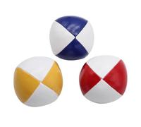PEHHAH Juggling Balls Professional Style Set of 3 - How to Juggle Kit with Bean Bags for Juggling for Beginners with Vibrant Colors, Great Feel, Ultra Durable (Blue white, yellow white, red white)