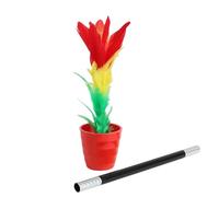 PEHHAH Wand to Flower Gimmick Magic Sticks for Kids Appearing Flower Toy Set Joke Magic Prop - The Flower and Pot Color Will be Sent Randomly