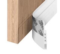 Pehoto Door Draft Stopper Under Door Draft Blocker Insulator Door Sweep Weather Stripping Noise Stopper Strong Adhesive 39'' Length