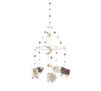 Pehr Classic Wool Felt Baby Mobile, Baa Baa Sheep | Handmade Nursery Décor | Includes Gift Box | 28" x 9" / 71 x 23 cm