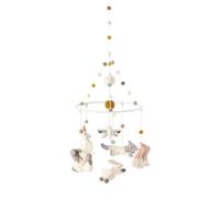 Pehr Classic Wool Felt Baby Mobile, Field of Dreams | Handmade Nursery Décor | Includes Gift Box | Ethical & Enchanting | 28” x 9”