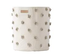 Pehr Hamper Pom Pom Extra Large Basket Light Grey