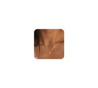 Pehvdkuq 2Pcs Gold J Necklac Set for Women Trendy, Dainty 14K Real Gold Jewelry for Women Layered Initial Necklac Chain Letter Pendant Necklace Fashion Gifts for Women Girls