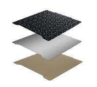 PEI PET Sheet 196.3x190mm 3D Printer Heat Bed Texture PEI PEY Smooth PET Carbon Fiber Double Sided Spring Steel Sheet Double Sided Printing Steel Film