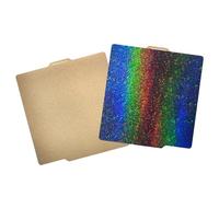 PEI+PEY Build Plate Sheet 257x257mm Spring Steel Plate Double-Sided Textured with Starry Sky Pattern Flexible Hotbed Sticker Removable Build Surface Platform Mat Compatible with Bambu Lab