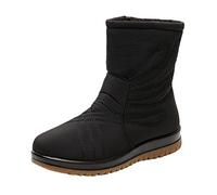 peiaclkde Snow Boots Womens Cozy Insulated Winter Boot Pull On Comfy Casual Anti-Slip Ankle Boot Waterproof Hidden Wedge Shoes Cushion Walk Fur Lined Soft Lightweight Flexible Ladies Boots