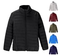 peiaclkde Womens Quilted Jackets Full Zip Mid-Lenght Winter Jacket Lightweight Hooded Parka Coat Waterproof Padded Coats Plain Puffer Jacket Hoodie Top Plus Size Slim Trench Coat Warm Outwear