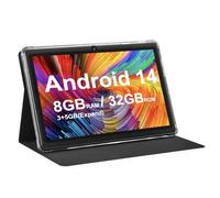 PEICHENG Android 12 Tablet 7" - 4GB RAM 32GB ROM, Quad-Core 1.5GHz Processor, Dual Camera, 1024 x 600 IPS Display Screen, 512GB Expandable with Case, Black