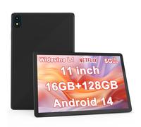 PEICHENG Tablet 11" Android 14, RAM|4GB+12GB ROM|128GB, 5G Wi-Fi,8000 mAh, 5MP front/13MP Back Camera,Octa Core T606 1.6GHZ,Black