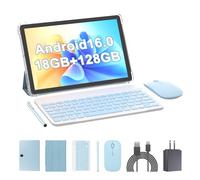 PEICHENG Tablet 11 inch Android 15 Octa-core, RAM 20GB (8+12Expand)+ROM 128GB, 9V/2A Fast Charging, 5MP+13MP Dual Cameras, Sky Blue (Tablet with Case/Mouse/Keyboard/Stylus Pen)