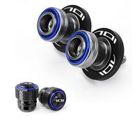 PEICHENO For Husqvarna Svartpilen 701 moto SM 701 Enduro TE 701 CNC Motorcycle M10 Swingarm Spools Slider Stand Tire Valve Cap-Blue-Combo