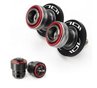 PEICHENO For Husqvarna Svartpilen 701 moto SM 701 Enduro TE 701 CNC Motorcycle M10 Swingarm Spools Slider Stand Tire Valve Cap-Red-Combo