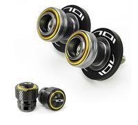 PEICHENO For Husqvarna Svartpilen 701 moto SM 701 Enduro TE 701 CNC Motorcycle M10 Swingarm Spools Slider Stand Tire Valve Cap-Gold-Combo