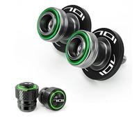 PEICHENO For Husqvarna Svartpilen 701 moto SM 701 Enduro TE 701 CNC Motorcycle M10 Swingarm Spools Slider Stand Tire Valve Cap-Green-Combo