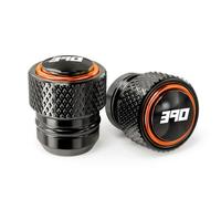 PEICHENO M10*1.5 For DUKE 390 duke390 390 Adventure RC390 2018-2024 CNC Aluminum 10MM Motorcycle Swingarm Spools Slider Stand Screws-Valve Caps-Orange